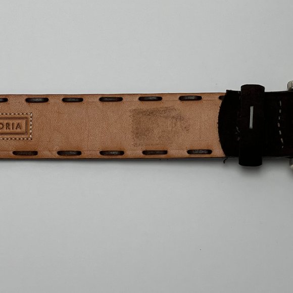 VICTOR VICTORIA Suede Leather Belt Italy 32" - 38" Waist Vintage Genuine… - Picture 9 of 13